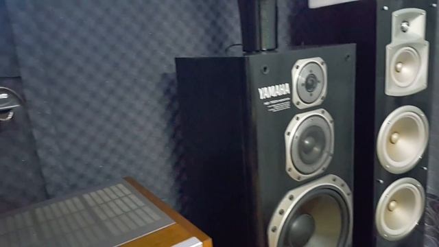 Музыкальная комната в гараже 4. Прослушивание Аппаратуры Yamaha. смотреть онлайн