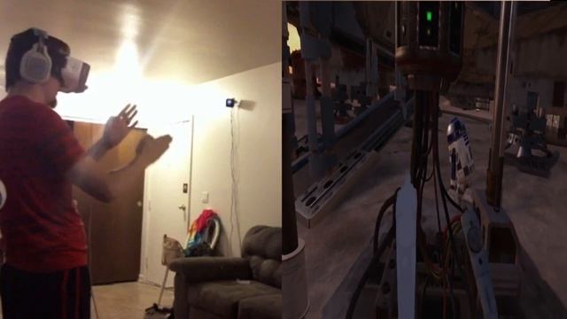 Hand Tracking Test on Star Wars: Trials on Tatooine On The Gear VR + Leap Motion смотреть онлайн