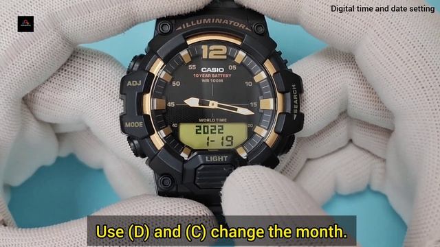 How to set time on a Casio HDC-700 (5565). смотреть онлайн