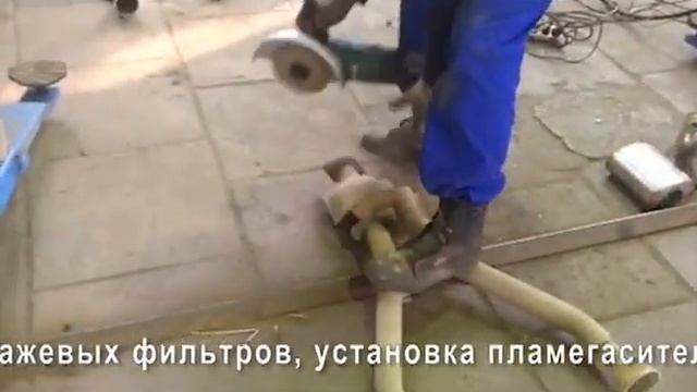 Замена трех катализаторов на пламегасители Subaru Outback. смотреть онлайн