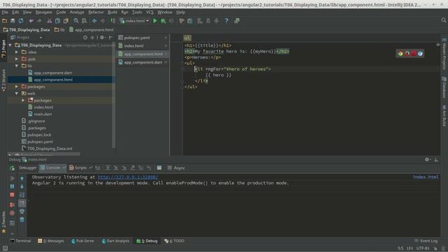 06 Displaying Data - Angular2 Dart Tutorials Eng смотреть онлайн