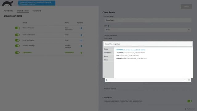 CleverReach for Ninja Forms смотреть онлайн