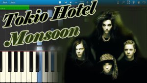 Tokio Hotel - Monsoon [Piano Tutorial] Synthesia