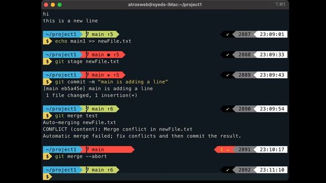Git Merge Abort and Undo wrong merge | Urdu смотреть онлайн