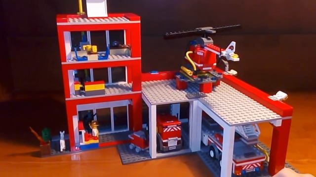Обзор Lego City - 60004. Пожарная часть. смотреть онлайн