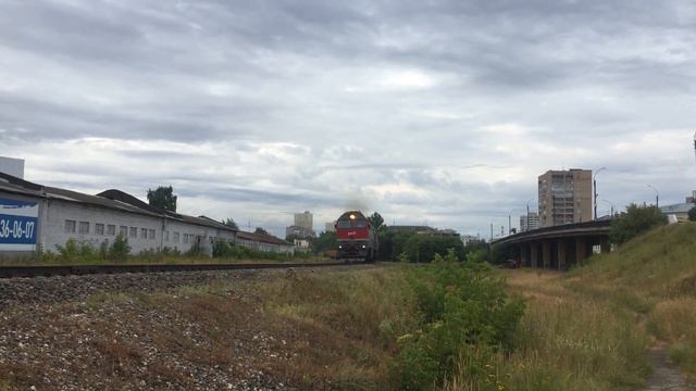 2ТЭ116УД-028 движется по перегону ст.Иваново-ст.Строкино/2TE116UD-028 смотреть онлайн