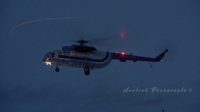 Учебные полёты Ми-8 в Воркуте смотреть онлайн