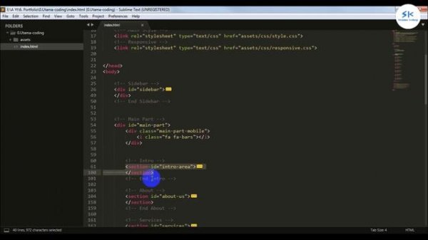 React JS Tutorial #PART_3 - Convert HTML Template to React JS Section About