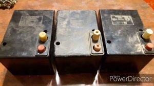 Медь и серебро в АП 50, кнопке пускателя и трехфазном автомате.