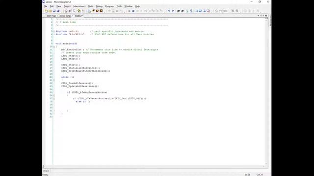PSoC, урок №6 Подключаем сенсорные кнопки. смотреть онлайн