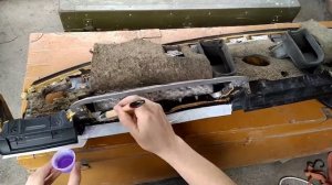 Как работать с термоактивируемым клеем/ реставрация салона своими руками!