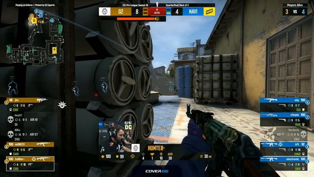 G2 vs NaVi | Map 2 Inferno | ESL Pro League Season 16 - Quarter-final смотреть онлайн