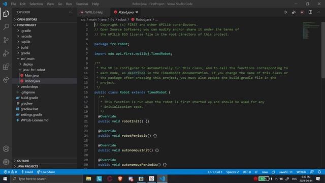 WPILib VS Code Introduction - WPILib FRC Java Programming Tutorial Video 2 смотреть онлайн