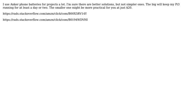 Raspberry Pi: Battery Solution For Raspberry Pi 3b (4 Solutions!!)