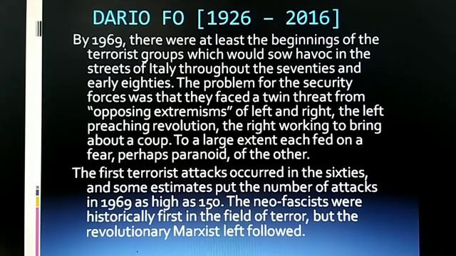 ACCIDENTAL DEATH OF AN ANARCHIST, Dario Fo, Italy 1969, Introduction to Play @CaptBinoyVarakil смотреть онлайн