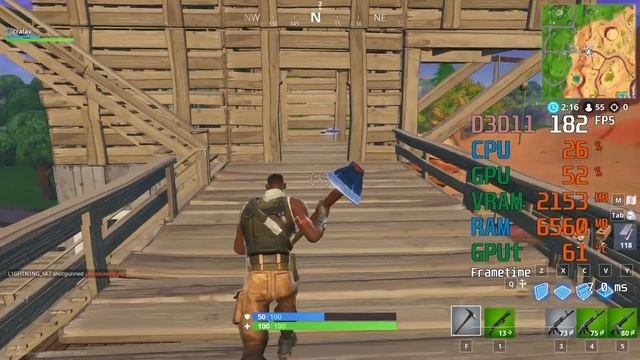 GeForce GTX 1660 -- AMD Ryzen 5 2600 -- Fortnite Battle Royale FPS Test VD & Textures Ultra смотреть онлайн