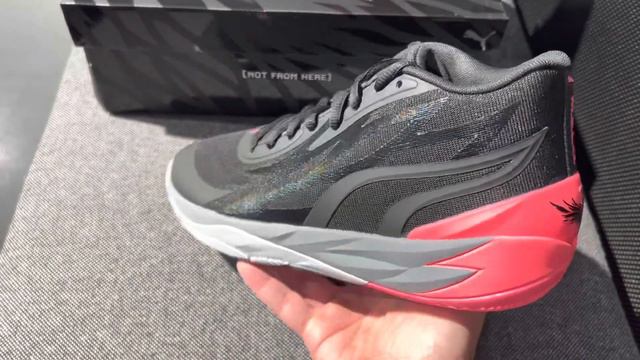 Puma MB.02 Flare Black Pink LaMelo Ball Shoes смотреть онлайн