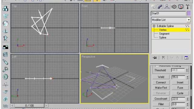 Видеокурс по 3d max. Сплайны 6. Урок 91 смотреть онлайн