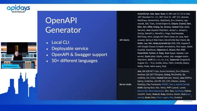 Apidays Australia 2022 - Deploying and building SDKs as a service By DeveloperSteve Coochin. смотреть онлайн