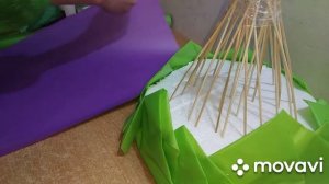 Букет из конфет Как сделать сладкий букет Упаковка букета Букет с чупачупса и малины Букет з цукеро