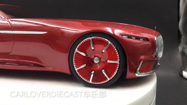 Schuco 1:18 Mercedes-Maybach Vision 6 Coupe Resin Car Model (450006700) Red