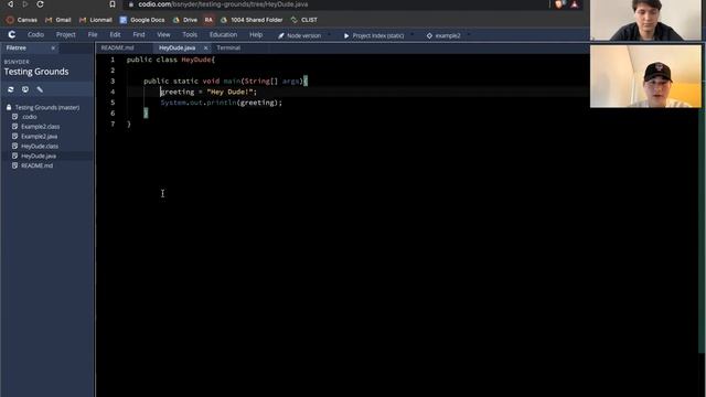 Intro to Codio and Compiling in Java смотреть онлайн
