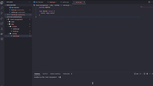 Book Management System with Golang and Gorm - pt 1 models and server смотреть онлайн