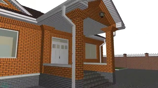 Эскизный проект домашнего одноэтажного дома с гаражом B-155-ТП смотреть онлайн