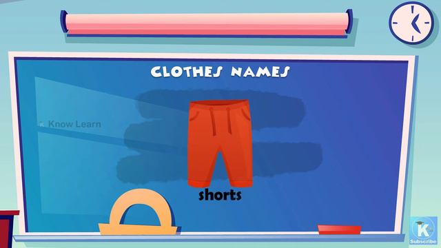 Clothes Vocabulary| List Of Clothes In English | Clothes Names| With Pictures| Kids Songs| Rhymes|