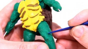 Черепашка ниндзя из пластилина | Как слепить черепашку ниндзя | ninja turtle  | TMNT.