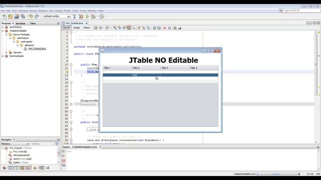 Extra N°8: Celdas de JTable no editables смотреть онлайн