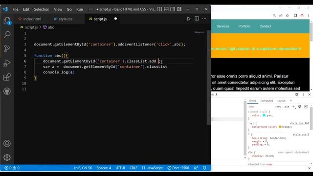 classList method in javascript | DOM methods in javascript | learn javascript #classlist #javascrip смотреть онлайн