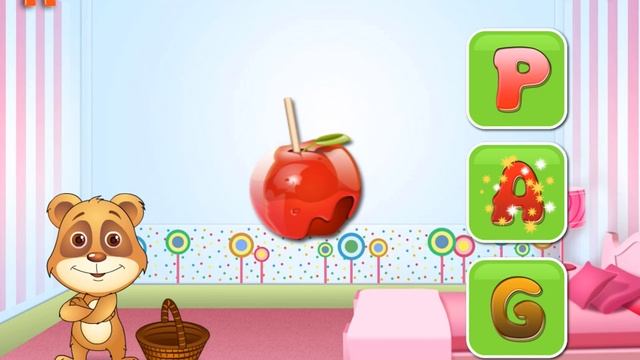 Kiddopia Указать на какую букву начинается показанная конфета смотреть онлайн