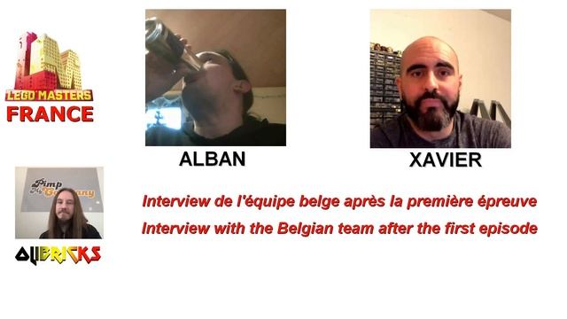 LEGO Masters France : Interview with the Belgian Team after the first Episode (in French w/ eng sub смотреть онлайн