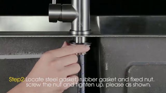 U shape sus304 stainless steel single handle kitchen faucet without sprayer смотреть онлайн