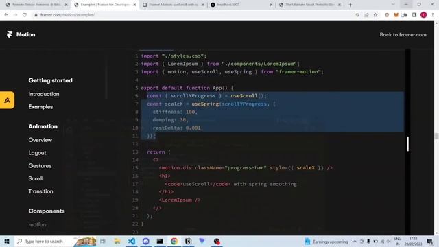 Progress Bar | Framer Motion 2 | Next.js смотреть онлайн