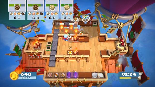 Overcooked 2 煮過頭2 [World record] 6-1 score 1580 (solo) смотреть онлайн