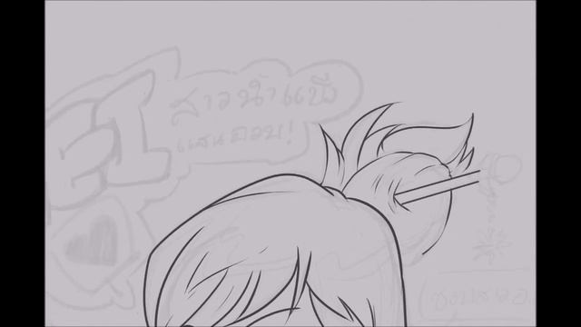 Overwatch - Mei - sketch and line art - Sai paint tool смотреть онлайн