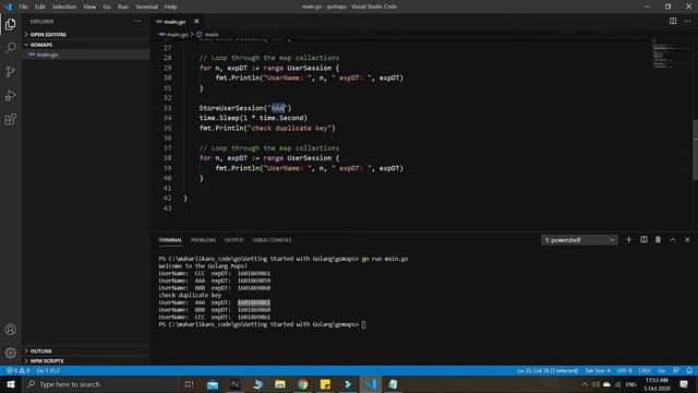 Golang Maps - Getting Started with Golang смотреть онлайн