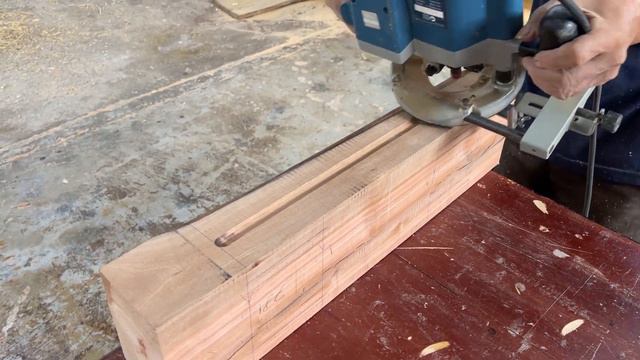 Woodworking Skills with Basic Tools // Build a Simple Table From a Monolithic Trunks смотреть онлайн