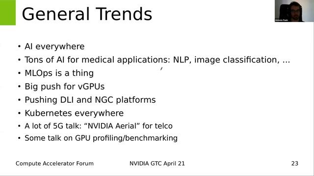 Compute Accelerator Forum: GTC21 and CERN IT GPU Infrastruture смотреть онлайн