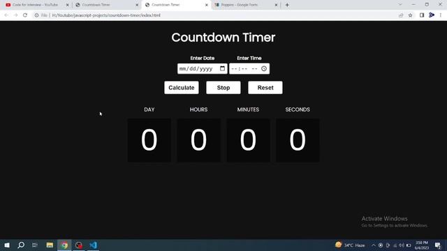 Build a Countdown Timer using HTML, CSS & JavaScript смотреть онлайн