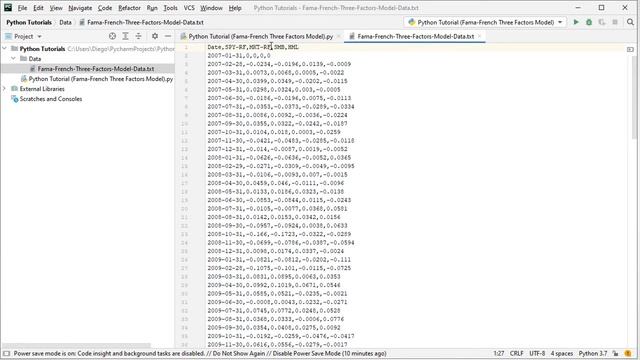 Python Tutorial. Fama-French Three Factors Model смотреть онлайн