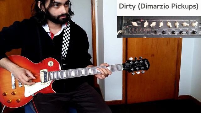 Epiphone LP - Stock vs Custom Pickups (Dimarzio PAF) смотреть онлайн