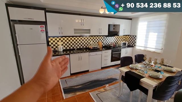 ОЧЕНЬ КРАСИВАЯ квартира в Алании в центре у моря Недвижимость в Турции у моря смотреть онлайн