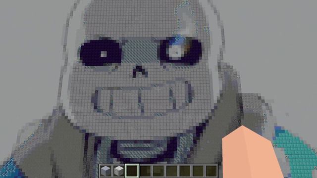 Sans Undertale - Minecraft Pixel Art смотреть онлайн