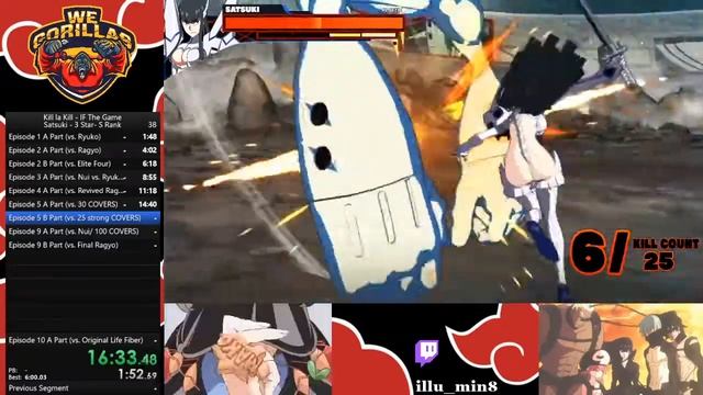Kill la Kill - IF The Game: PS4- Satsuki, 3 Star, S Rank, Speedrun WR (32:10 Official Time) смотреть онлайн