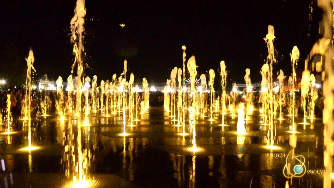 Поющий пешеходный фонтан в Альметьевске /Almetevsk Dry Fountain смотреть онлайн