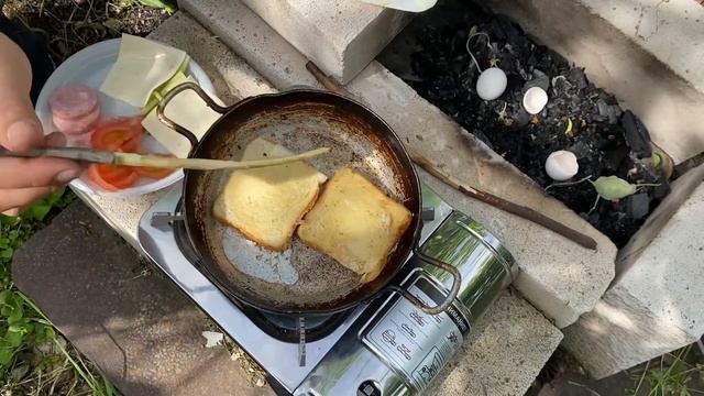 Горячий бутерброд из остатков продуктов смотреть онлайн