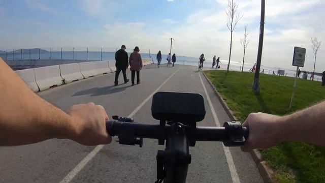 Navee N65 Electric Scooter - Istanbul Caddebostan Ride (Environment Sound Only) 4K смотреть онлайн